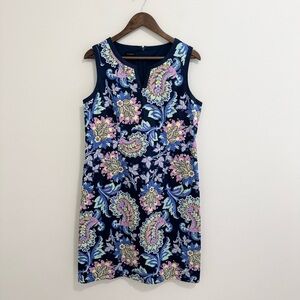 Talbots Paisley Print Shift Dress